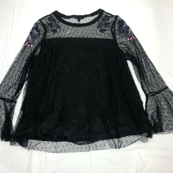 Lane Bryant Embroidered Flower Top 18/20 - Picture 9 of 9